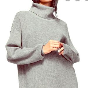 Free People roll neck sweater tunic brand new